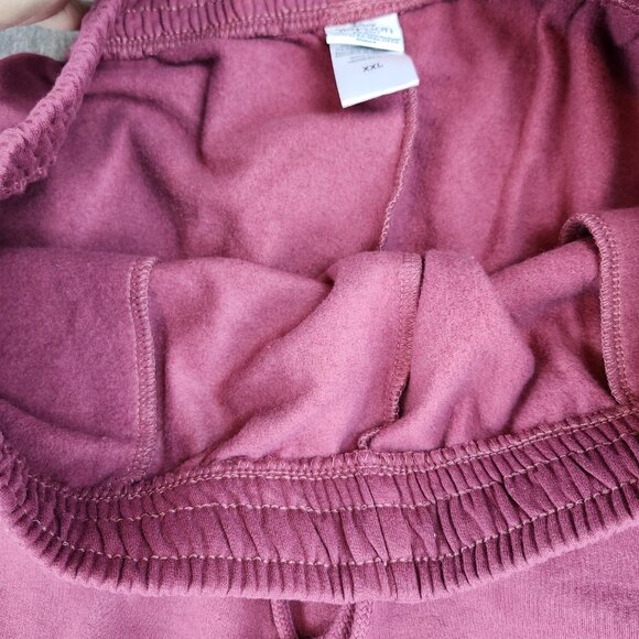 Freeze NY Winnie The Pooh Jogger Burgundy Women Size 2XL Fleece Tonal Embroidery - Picture 12 of 16